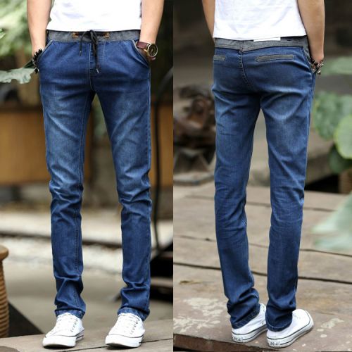 Jeans pour adolescent pieds Slim en coton Quatre saisons - Ref 1461731