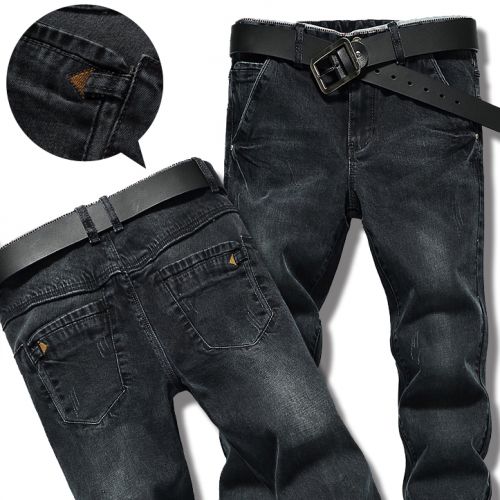 Jeans pour jeunesse pieds Slim en coton Quatre saisons - Ref 1461740
