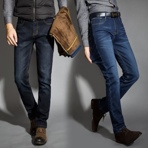 Jeans pour jeunesse coupe droite Coton, de fibres polyester viscose rayonne polyuréthane élastique fibre spandex automne - Ref 1461774