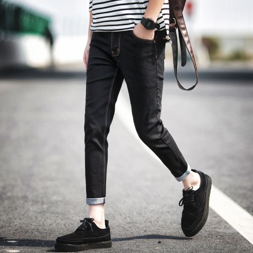 Jeans pour adolescent pieds Slim DOKA en coton été - Ref 1461781