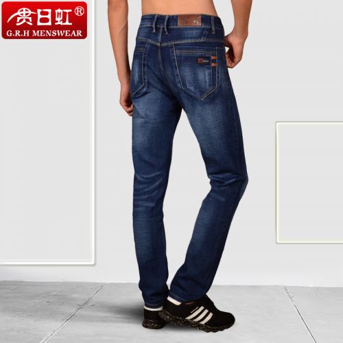 Jeans pour adolescent pieds Slim en coton automne - Ref 1461808