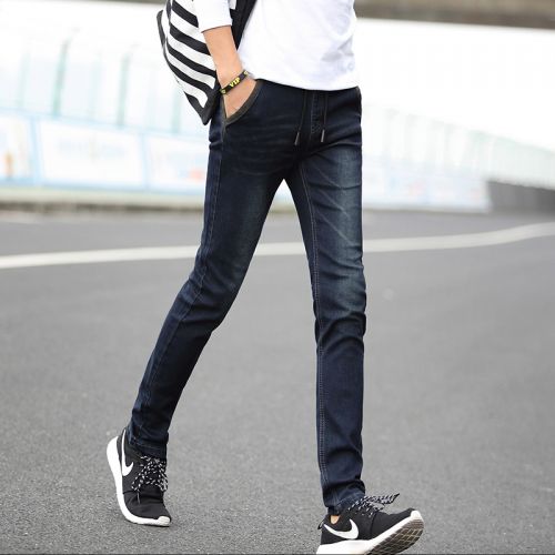 Jeans pour jeunesse pieds Slim en coton Quatre saisons - Ref 1461824
