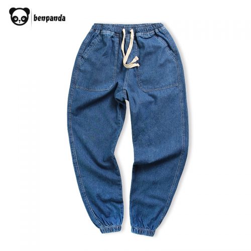 Jeans pour adolescent pieds Slim BEN.PANDA en coton été - Ref 1461825