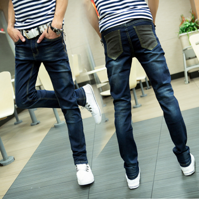 Jeans pour adolescent pieds Slim printemps - Ref 1461836
