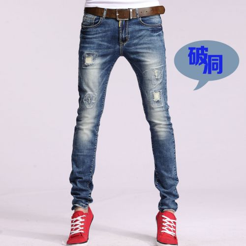 Jeans pour jeunesse pieds Slim JEANS en coton été - Ref 1461864