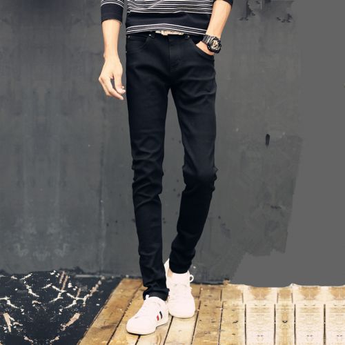 Jeans pour adolescent pieds Slim JEANS en coton Quatre saisons - Ref 1461877