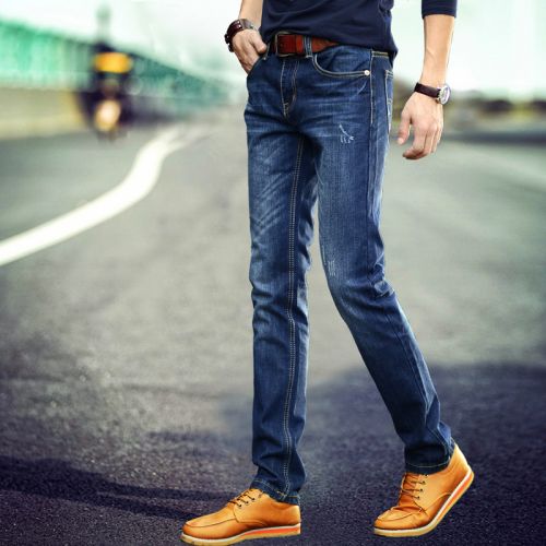 Jeans pour jeunesse coupe droite en coton hiver - Ref 1461883