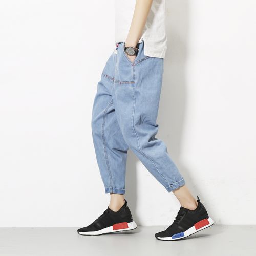 Jeans pour adolescent Sarouel FANCOOSH Polyester Coton été - Ref 1461884