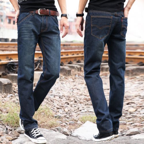 Jeans pour adolescent coupe droite en coton automne - Ref 1461889