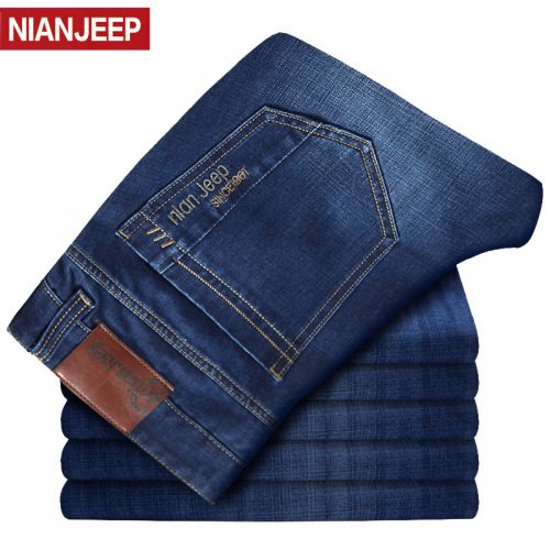 Jeans pour jeunesse droite NIANJEEP coton été - Ref 1461903