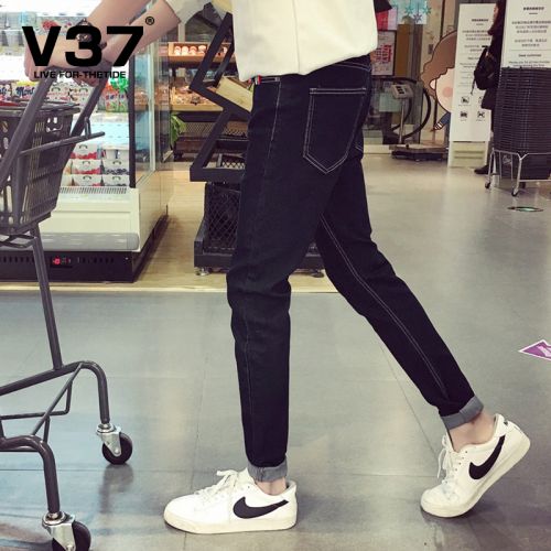 Jeans pour adolescent Sarouel en coton Quatre saisons - Ref 1461917