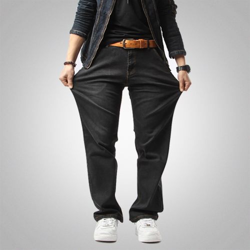 Jeans pour jeunesse coupe droite YZGF en coton Quatre saisons - Ref 1461944