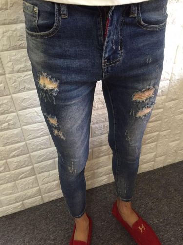 Jeans pour adolescent pieds Slim été - Ref 1461951