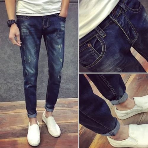 Jeans pour adolescent pieds Slim en coton Quatre saisons - Ref 1461954