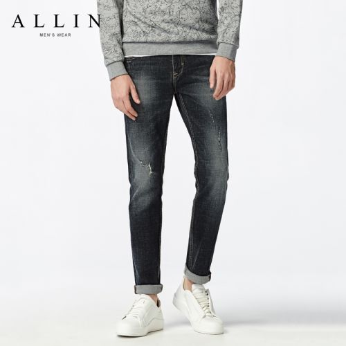 Jeans pour jeunesse pieds Slim ALL IN en coton automne - Ref 1462003