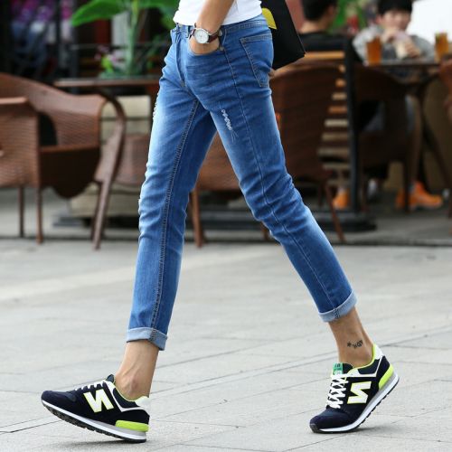 Jeans pour adolescent pieds Slim été - Ref 1462009
