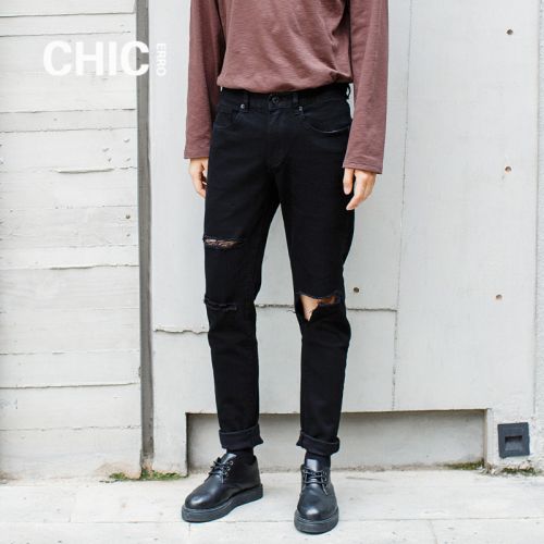 Jeans pour adolescent coupe droite CHICERRO automne - Ref 1462033