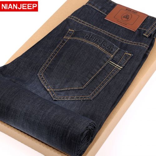Jeans pour jeunesse coupe droite NIANJEEP en coton Quatre saisons - Ref 1462036