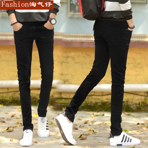 Jeans pour adolescent pieds Slim 0826JEANS en polyester automne - Ref 1462056