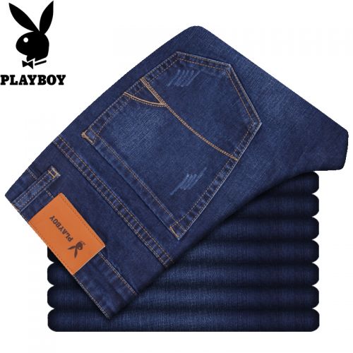 Jeans pour jeunesse coupe droite PLAYBOY Coton, de fibres polyester viscose rayonne polyuréthane élastique fibre spandex printemps - Ref 1462064