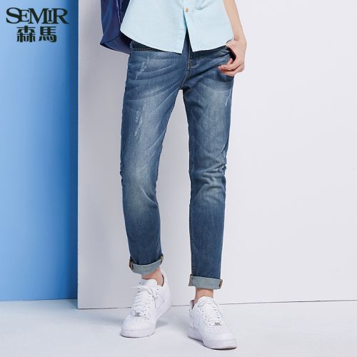 Jeans pour jeunesse coupe droite SEMIR en CVC été - Ref 1462106