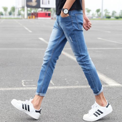 Jeans pour adolescent pieds Slim Quatre saisons - Ref 1462118