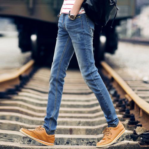 Jeans pour jeunesse pieds Slim JEANS en coton été - Ref 1462147