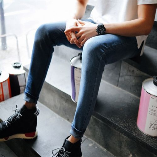 Jeans pour adolescent pieds Slim en CVC Quatre saisons - Ref 1462156