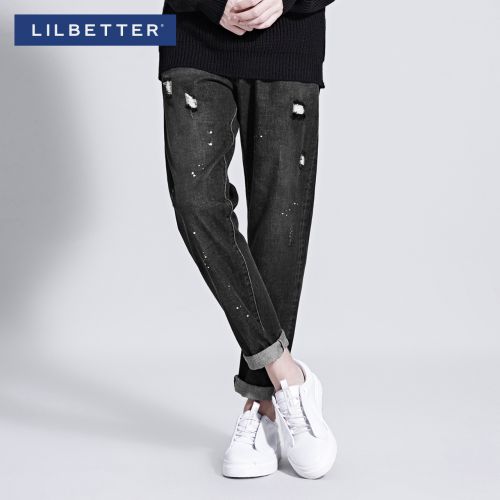 Jeans pour jeunesse pieds Slim LILBETTER coton automne - Ref 1462165