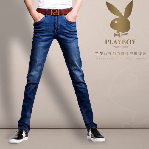 Jeans pour jeunesse pieds Slim PLAYBOY en coton été - Ref 1462168