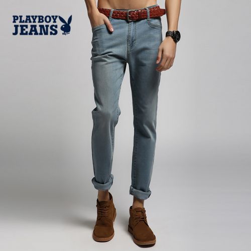 Jeans pour jeunesse pieds Slim PLAYBOY en coton Quatre saisons - Ref 1462173