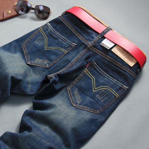 Jeans pour adolescent coupe droite USIGSX Coton, de fibres polyester viscose rayonne automne - Ref 1462189