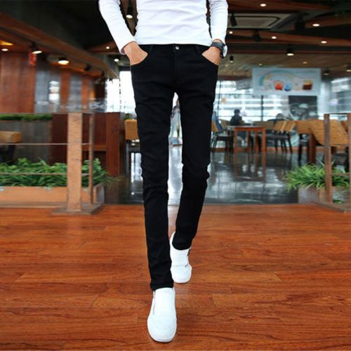 Jeans pour adolescent pieds Slim en coton été - Ref 1462193