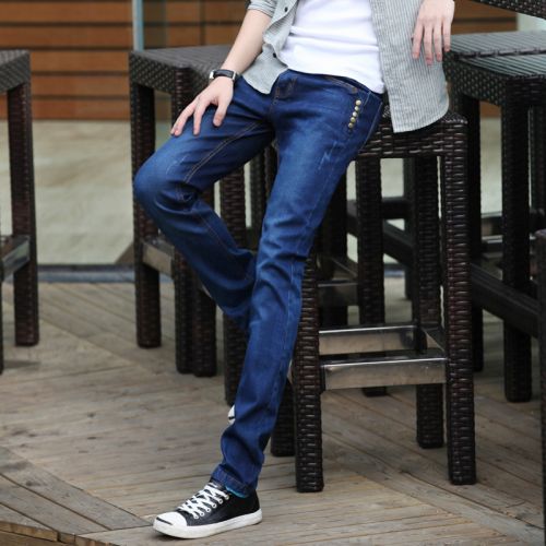 Jeans pour adolescent pieds Slim FINANCE en coton automne - Ref 1462199