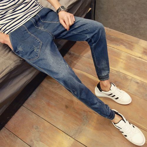 Jeans pour adolescent Sarouel en coton Quatre saisons - Ref 1462202