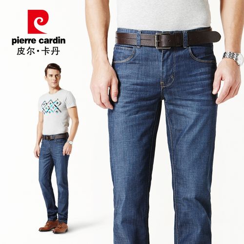 Jeans pour jeunesse coupe droite PIERRE CARDIN en coton été - Ref 1462234