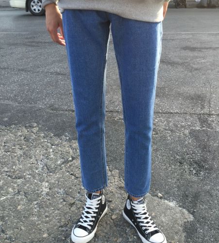 Jeans pour adolescent coupe droite printemps - Ref 1462254