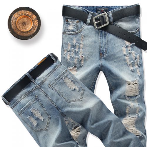 Jeans pour jeunesse pieds Slim WISENATURE en coton automne - Ref 1462259