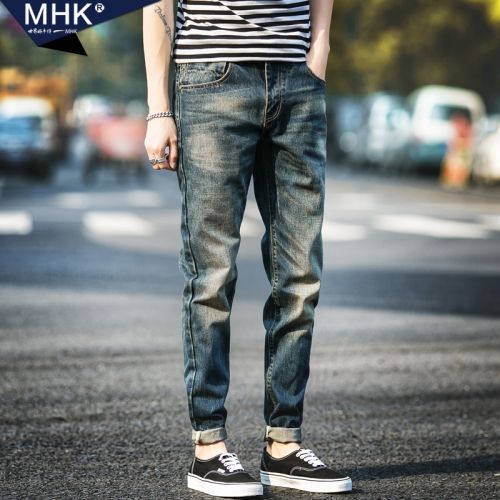 Jeans pour jeunesse coupe droite en coton automne - Ref 1462281