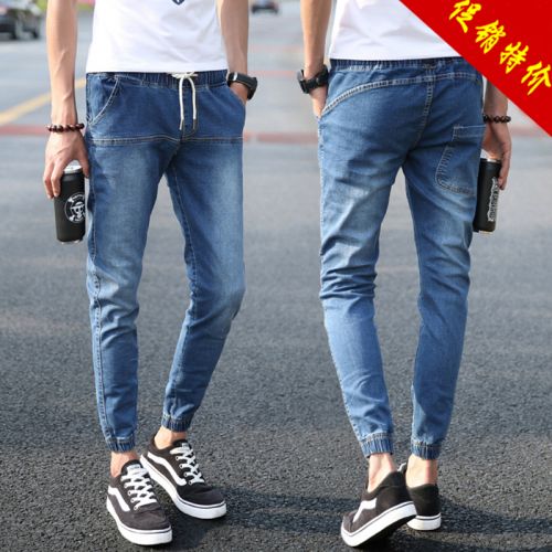 Jeans pour adolescent pieds Slim en coton Quatre saisons - Ref 1462285