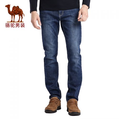 Jeans pour jeunesse coupe droite CAMEL Coton, fibre élastique de polyuréthane spandex - Ref 1462303
