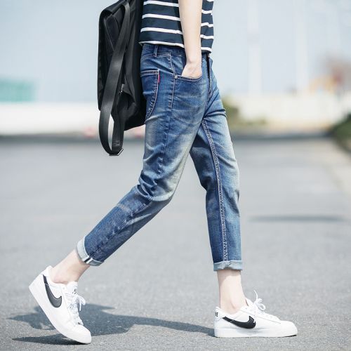 Jeans pour jeunesse pieds Slim W&AMPG en coton été - Ref 1462314