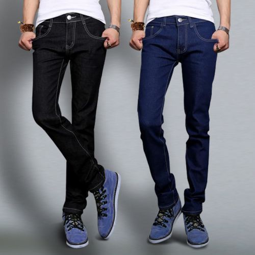 Jeans pour adolescent pieds Slim JEANS en coton été - Ref 1462316