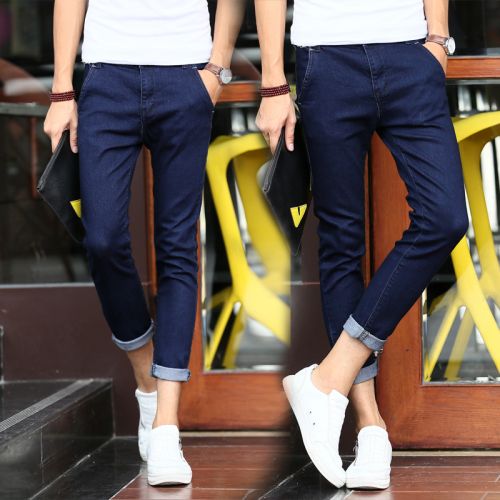 Jeans pieds Slim pour printemps - Ref 1462322