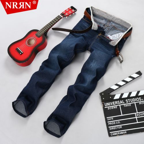 Jeans pour jeunesse coupe droite NRRN en coton Quatre saisons - Ref 1462326