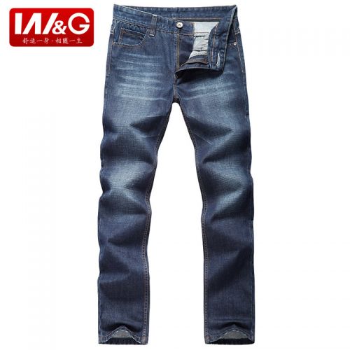 Jeans pour jeunesse coupe droite W&AMPG Coton fibre de polyester été - Ref 1462345