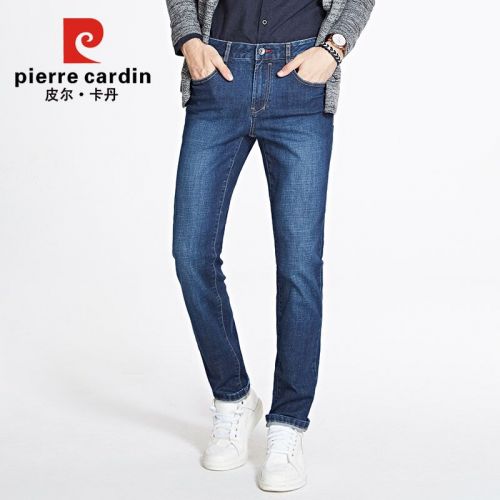 Jeans coupe droite PIERRE CARDIN en coton pour automne - Ref 1462348