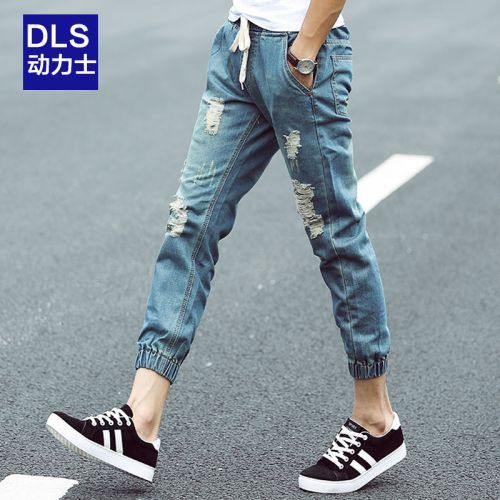 Jeans pour adolescent pieds Slim DRIVE SOLDIER en coton été - Ref 1462369