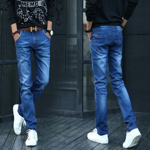 Jeans pour adolescent pieds Slim BINJRLOUIS en coton été - Ref 1462372