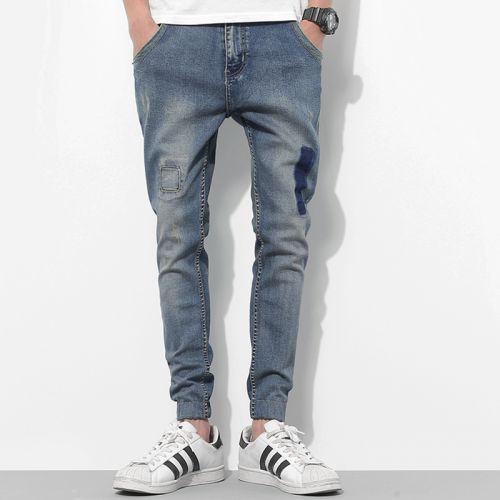 Jeans pour adolescent pieds Slim en coton automne - Ref 1462373